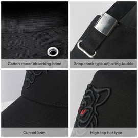 Baseball Cap Men Women Animal Tiger Embroidered Baseball Sun Hat Cool Hip Hop Baseball Tennis Men Women Sports Fan, White