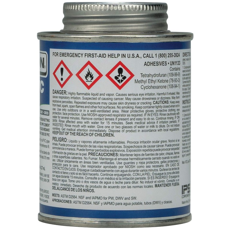 IPS 14023 Plumbing Primer 1/2-Pint Can with Applicator Cap