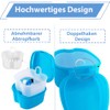 Denture Box Cleaning Set with Denture Brush, Denture Box Prosthesis