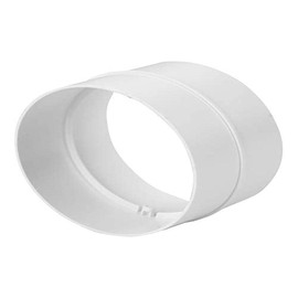 125mm / 5 Inch Duct Connector - Round PVC Ducting - Ventilation Pipe, Hose, Tube
