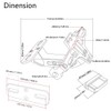 ONGMEIL License Plate Stay, License Plate Holder, Machined Aluminum, Angle