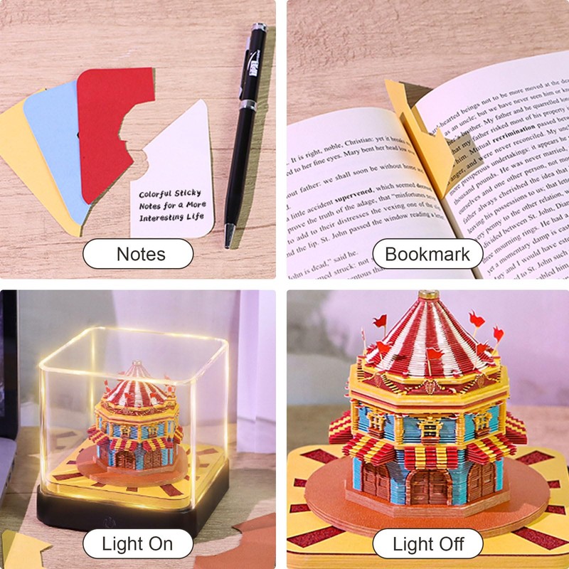 3D Calendar, 2026 3D Tear-off Pad, Desk Calendar, Notepad with