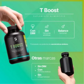 T Boost Precursor de Testosterona con Maca 60 Cpsulas  Apoyo a la Vitalidad, Energa y Rendimiento Masculino  B Life                                   