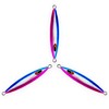 5.5" Tuna jigs,300g Saltwater Jigging Lures, 3 pcs Blue Pink