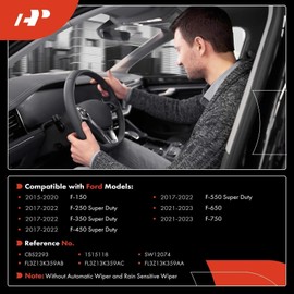 A-Premium Windshield Wiper Switch Multifunction Turn Signal Control Compatible with 2015-2020 Ford F150, 2017-2022 F250/350/450/550 Super Duty, 2021-2023 F650/750, Replace# CBS2293, FL3Z13K359AA