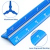 Kyuionty Engineer Scale Ruler 12 Inch, Solid Aluminum Laser-Etched Triangular