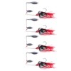 4pcs Fishing Rotating Sequin Aluminum Alloy Composite Beard Lures for