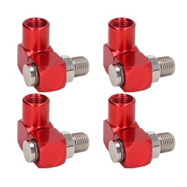 Conector de Manguera de Aire de 360 grados hose swivel connector 1/4 npt Rosca NPT de 1/4 Pulgadas, 150 PSI, 4 Piezas, Accesorios de Aire Industriales