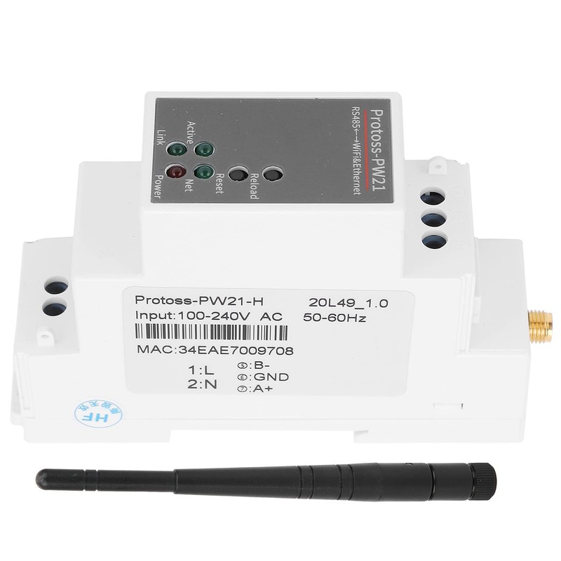 BOROCO RS485 to Ethernet/WLAN Converter, RS485 WiFi Bridge, Modbus for