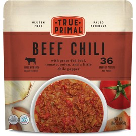 True Primal Beef Chili 8-pack, No beans, Ready to eat, Gluten free, Paleo, Grass-fed beef, Whole30, Keto
