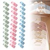 Clothes Hanger Connector Hooks, 30PCS Plastic Hooks Cascading Hangers, Coat