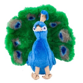 Teddys Rothenburg Cuddly Toy Peacock Sitting Blue/Green/Yellow 24 cm Plush Peacock Plush Bird Uni-Toys
