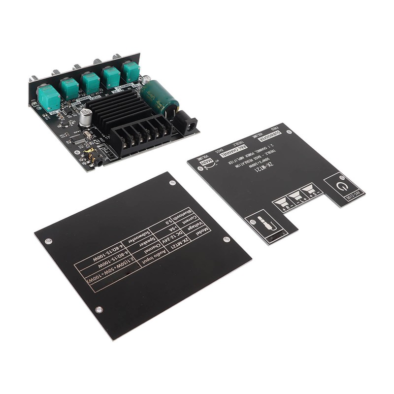 ZK MT21 Bluetooth Power Amplifier Board 2.1 Channel DC 12V‑24V