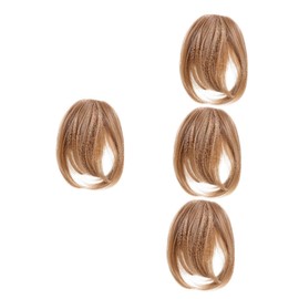 TOVINANNA 4pcs Clip Bangs Hair Extensions for Women Fake Bang Hair Natural Appearance