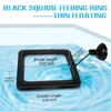 Fish Feeding Ring, Fish Safe Floating Food Feeder Circle Blue,