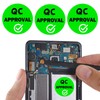 1 inch QC Approval Labels Green Inventory Quality Control Stickers