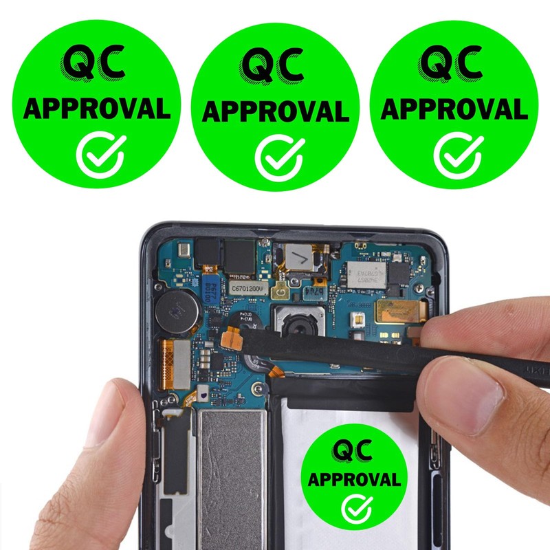 1 inch QC Approval Labels Green Inventory Quality Control Stickers