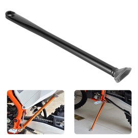 Motorcycle Side Stand, Fydun CNC Aluminum Alloy Parking Kickstand Motorcycle Accessory for Husqvarna FE 250 FE 350 TE 125(D (Black Rod Gray feet))