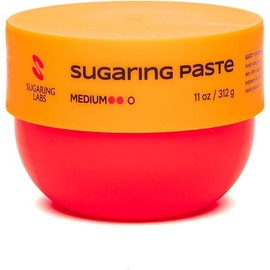 MEDIUM Sugaring Paste for HOME USE 11oz / 312g. Sugar Wax for ALL HAIR TYPES, legs, arms, face.