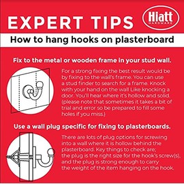 Decohooks Two Prong Robe Hook - Wide Design - Polished Chrome - Door and Wall Mountable - Single - Fixings Included