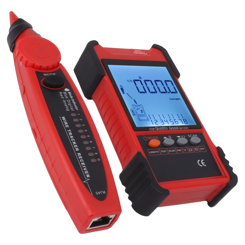 ET616 Network Cable Tester Multimeter Multifunctional Line Finder with LCD