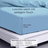 Fitted Sheet, Light Blue, Fitted Sheet Topper 180 x 200