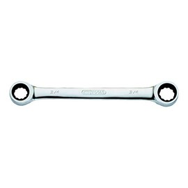 KS Tools 503.4403 GEARplus Double ring ratchet spanner, 7/16"x1/2"