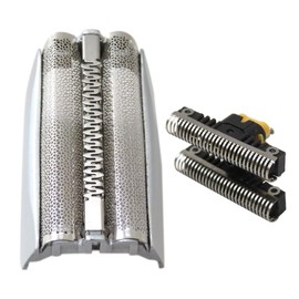 51S Silver Shaver foil Replace head w/Plastic Sealed Packaging Replacement for Br-aun 8000 Series 5 ContourPro 360 Complete 550 570cc 5643 5644 5645 8970 8975 8985 8986 by Qbahip