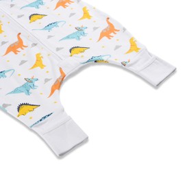 Toddler Sleep Sack with Feet 3T-4T, 1.0 TOG Organic Cotton Baby Sleeping Bag with Legs, Baby Wearable Blankets for Walkers w/ 2-Way Zipper, Baby Sleep Sack for Girls & Boys, 1-Pack, Early Walker Large