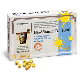 Pharma Nord Bio-Vitamin D3 1000IU 80 Capsules (Pack of 2)