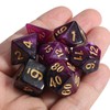 CiaraQ DND Polyhedral Dice Set with a Black Dice Bag