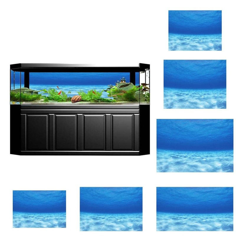 amleso Aquarium Wallpaper Fish Tank Backdrop Aquarium Poster Tank Sticker