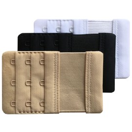 Chanie Women Pack of 3 Soft Comfortable 3 Hooks Bra Extender