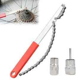 Bicycle Chain Whip, Sprocket Puller, Cassette Puller, Sprocket Puller, Bicycle Cassette Removal Tool, Bicycle Bottom Bracket Wrench Tool, for Repair of Bikes, Pack of 3