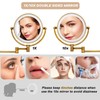 Wall Mounted Makeup Mirror with Light and Magnification, 7W Higher