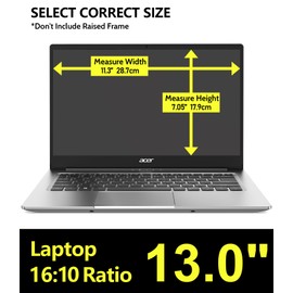 Laptop Privacy Screen 13.3 Inch 16:10 Aspect, Removable Anti Blue Light Glare Privacy Filter for 13.3" Laptop, Anti-Scratch Laptop Screen Privacy Shield for HP/Lenovo/Dell/Acer/Asus/ThinkPad 13.3"