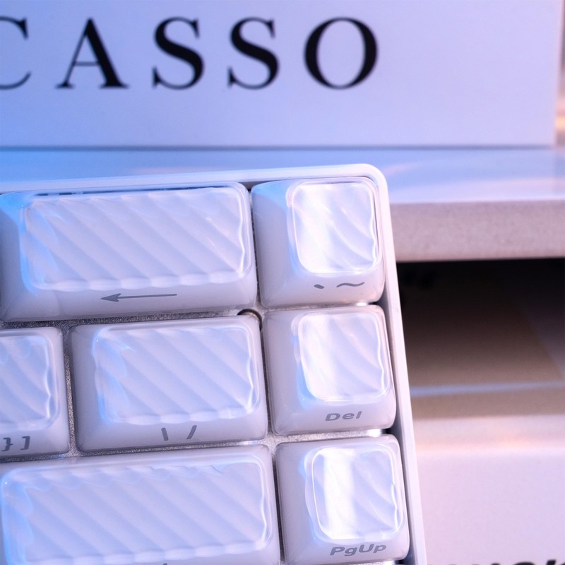XVX White Key Cap - Crystal Jelly Key Cap,136 Keys