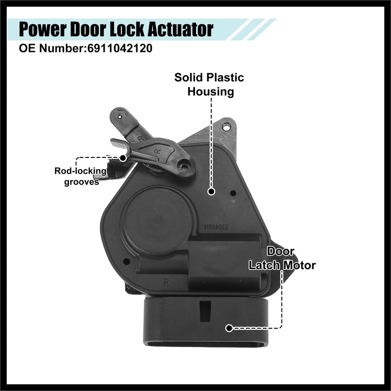 Hihaha Front Right Side Door Latch Actuator Fit for Toyota