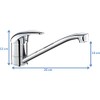 DP Bath Hortensia - Kitchen Sink Mixer tap, Silver
