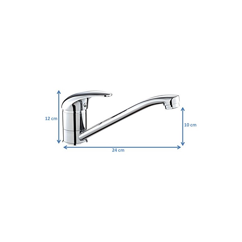 DP Bath Hortensia - Kitchen Sink Mixer tap, Silver