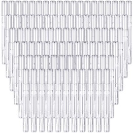Paquete de 100 bolígrafos transparentes de 3 ml vacíos para aceite de uñas, pincel para aceite de cutícula, lápiz de aceite de labios, brillo de labios, aplicadores