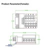 Willwewon 10pcs (5pcs Male 5pcs Female) Solderless Connector DB9, Serial