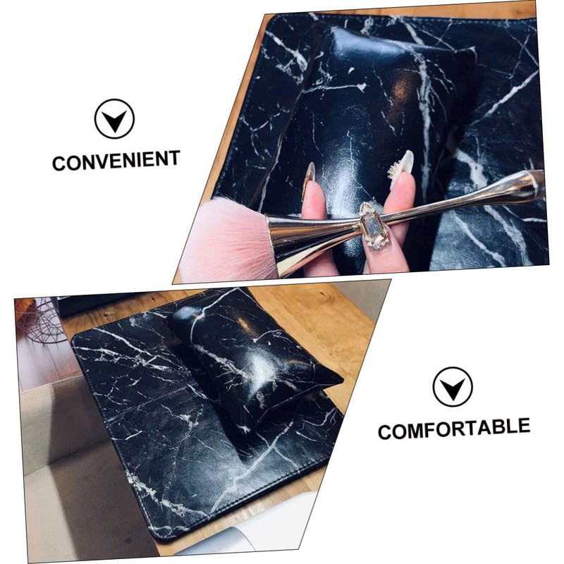 Mikinona 1set Nail Art Hand Pillow Marble Design Ergonomic Manicure