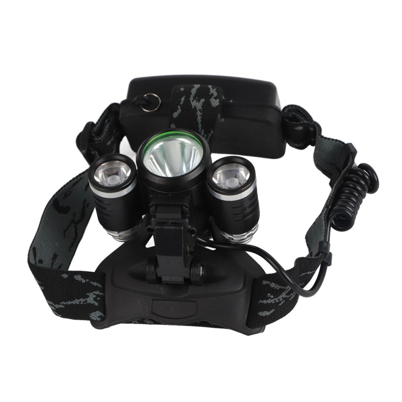 3LED 1T6+2R2 Aluminum Alloy Charging Strong Light Waterproof Head Lamp