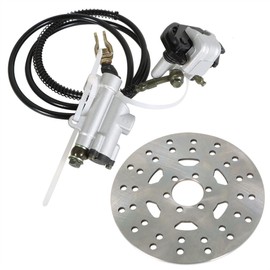 labwork Rear Hydraulic Brake 1.55m Cylinder Caliper and Disc Rotor Replacement for Go-kart