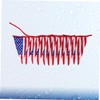 KOMBIUDA 12-pennant American Flag Banner Party Theme Decorative Triangle Bunting