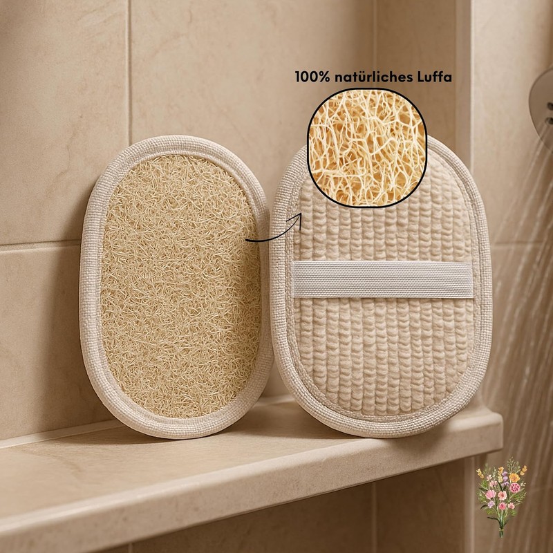 Esponja natural de lufa para cuerpo Strauss Home (2 unidades)