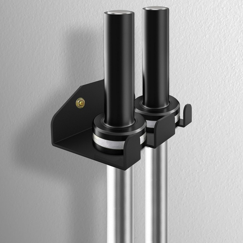 Barbell Storage Double Fitness Dumbbell Bar Vertical Suspension Wall Mount