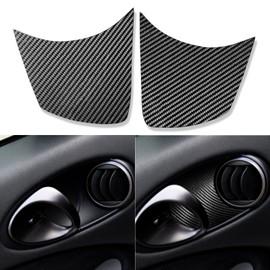 UOADA for Nissan 370Z Z34 2009-2020 Real Carbon Fiber Door Inner Handle Bowl Cup Cover Trim Decoration Car Interior Accessories 2PCS Ⅱ