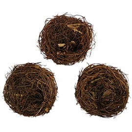 BCreativetolearn Artificial Easter Crafts Birds Nest 3 Mini Nests Easter Decor Craft Nest 6cm Easter Decorations Home